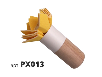STMDECOR декоративный тампон замшевый с деревянной ручкой PX013