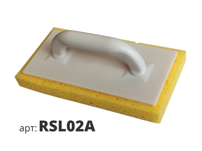 STMDECOR терка пластиковая с основой из желтой поролоновой губки RSL02A