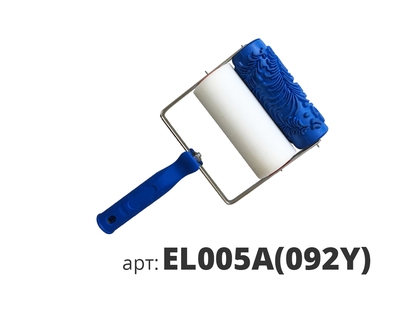 STMDECOR декоративный жесткий резиновый валик ЗАВИТКИ С ЦВЕТАМИ МЕЛКИЕ с подставкой EL005A(092Y)