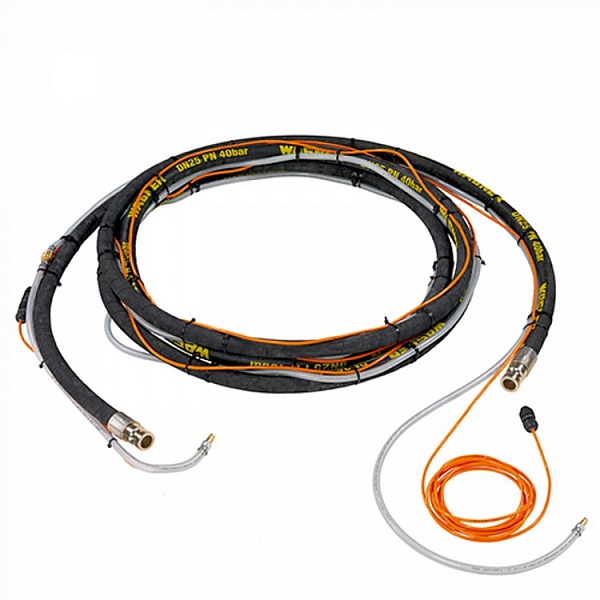 Шланг подачи раствора DN25; M/V25; 10 м; с воздушным шлангом и кабелем